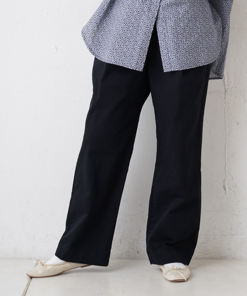 PUAL CE CIN（ピュアルセシン）の「JAPAN MADE／日本製　ストレッチパンツ（その他パンツ・レディース・ブラック/ホワイト/ベージュ/ナチュラル・FREE）」の2枚目の写真