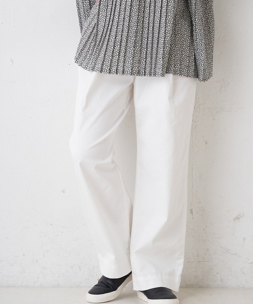 PUAL CE CIN（ピュアルセシン）の「JAPAN MADE／日本製　ストレッチパンツ（その他パンツ・レディース・ブラック/ホワイト/ベージュ/ナチュラル・FREE）」の8枚目の写真