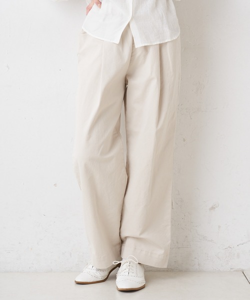 PUAL CE CIN（ピュアルセシン）の「JAPAN MADE／日本製　ストレッチパンツ（その他パンツ・レディース・ブラック/ホワイト/ベージュ/ナチュラル・FREE）」の18枚目の写真