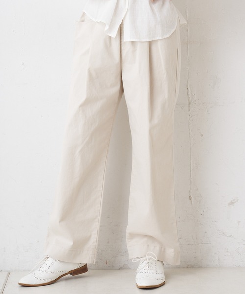 PUAL CE CIN（ピュアルセシン）の「JAPAN MADE／日本製　ストレッチパンツ（その他パンツ・レディース・ブラック/ホワイト/ベージュ/ナチュラル・FREE）」の17枚目の写真