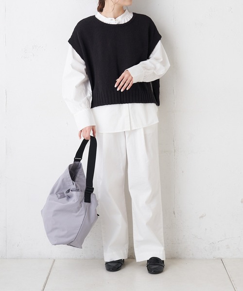 PUAL CE CIN（ピュアルセシン）の「JAPAN MADE／日本製　ストレッチパンツ（その他パンツ・レディース・ブラック/ホワイト/ベージュ/ナチュラル・FREE）」の16枚目の写真