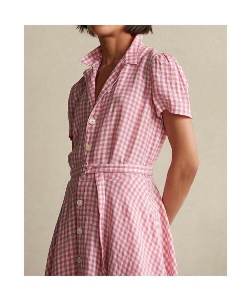 Polo Ralph Lauren ギンガムチェック シャツワンピース サイズ4 Polo Ralph Lauren ギンガムチェック シャツワンピース サイズ4