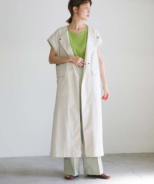 select MOCA（セレクトモカ）の「2021 SS ウェーブデザインタンクトップ（タンクトップ・レディース・サックスブルー/ホワイト/ライトオリーブ/ラベンダー・FREE）」の14枚目の写真