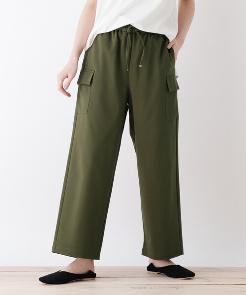 DRESKIP（ドレスキップ）の「◆綿レーヨンカーゴパンツ（その他パンツ・レディース・ブラウン系/ナチュラル/カーキ・03/02）」の3枚目の写真