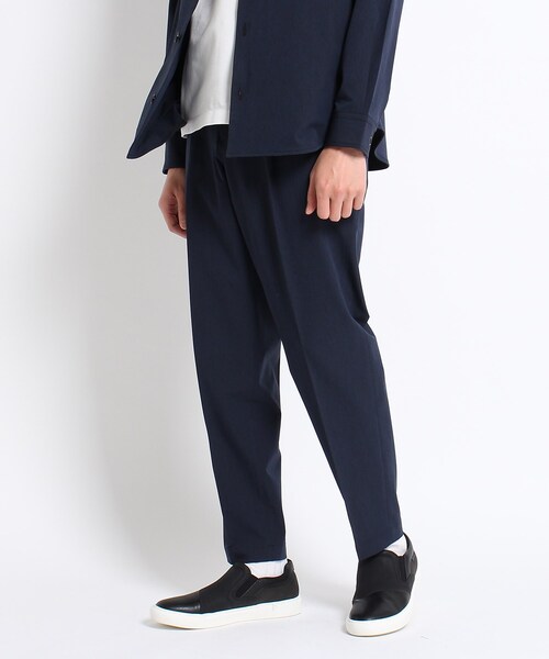 TAKEO KIKUCHI(タケオキクチ)の「◆4WAY リップストップ シャンブレー イージーパンツ(スーツパンツ・メンズ・サンドベージュ/ブラック/ネイビー/チャコールグレー・03/02/04/01)」の4枚目の写真