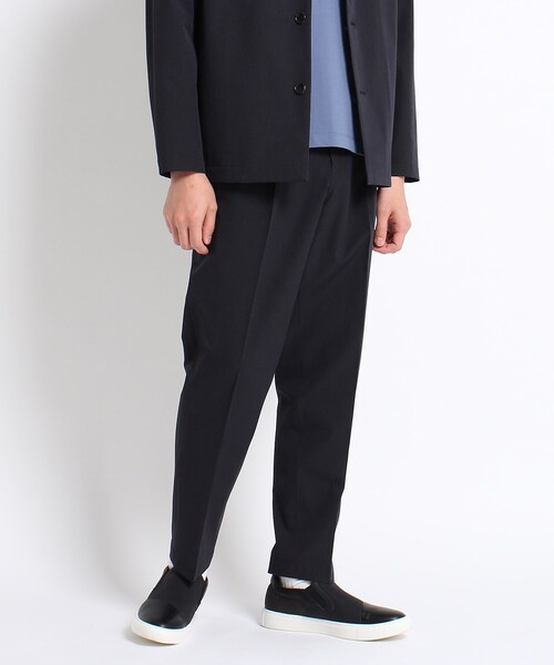 TAKEO KIKUCHI(タケオキクチ)の「◆4WAY リップストップ シャンブレー イージーパンツ(スーツパンツ・メンズ・サンドベージュ/ブラック/ネイビー/チャコールグレー・03/02/04/01)」の2枚目の写真