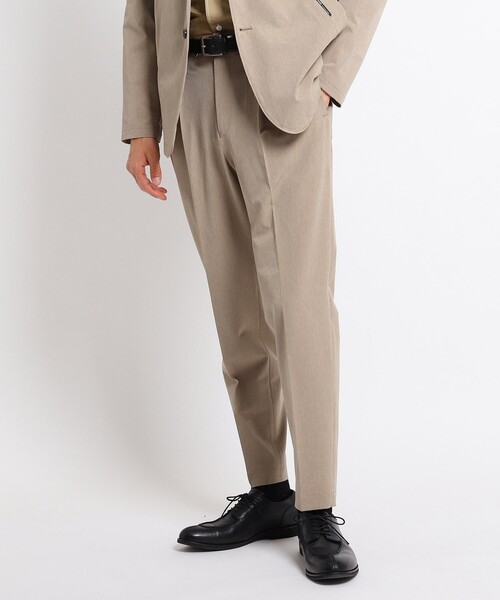 TAKEO KIKUCHI(タケオキクチ)の「◆4WAY リップストップ シャンブレー イージーパンツ(スーツパンツ・メンズ・サンドベージュ/ブラック/ネイビー/チャコールグレー・03/02/04/01)」の12枚目の写真