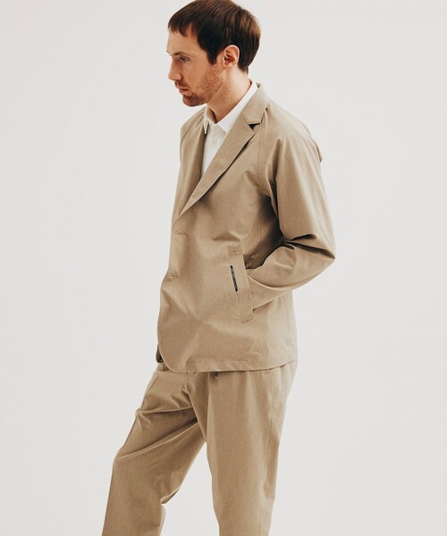 TAKEO KIKUCHI(タケオキクチ)の「◆4WAY リップストップ シャンブレー イージーパンツ(スーツパンツ・メンズ・サンドベージュ/ブラック/ネイビー/チャコールグレー・03/02/04/01)」の8枚目の写真