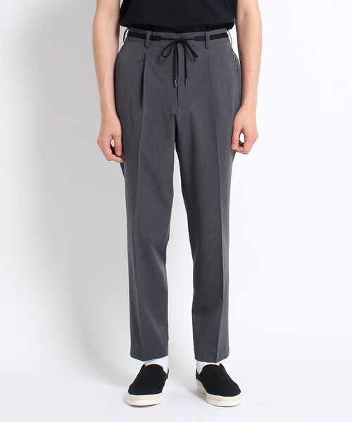 TAKEO KIKUCHI(タケオキクチ)の「◆4WAY リップストップ シャンブレー イージーパンツ(スーツパンツ・メンズ・サンドベージュ/ブラック/ネイビー/チャコールグレー・03/02/04/01)」の16枚目の写真