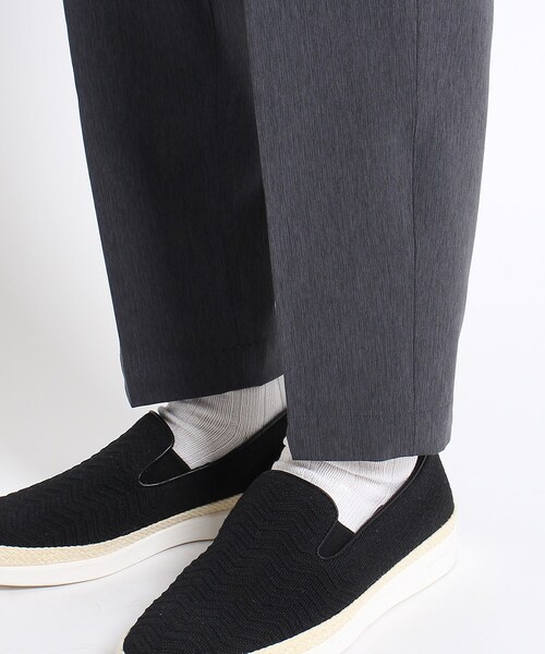 TAKEO KIKUCHI(タケオキクチ)の「◆4WAY リップストップ シャンブレー イージーパンツ(スーツパンツ・メンズ・サンドベージュ/ブラック/ネイビー/チャコールグレー・03/02/04/01)」の21枚目の写真