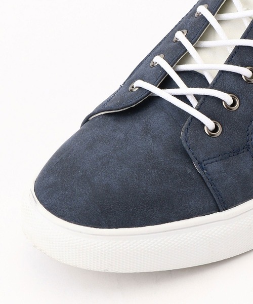 NICOLE CLUB FOR MEN（ニコルクラブフォーメン）の「サイドジップースニーカー（スニーカー・メンズ・ホワイト/チャコールグレー/ネイビー・27.5cm/25.5cm/26.5cm）」の9枚目の写真