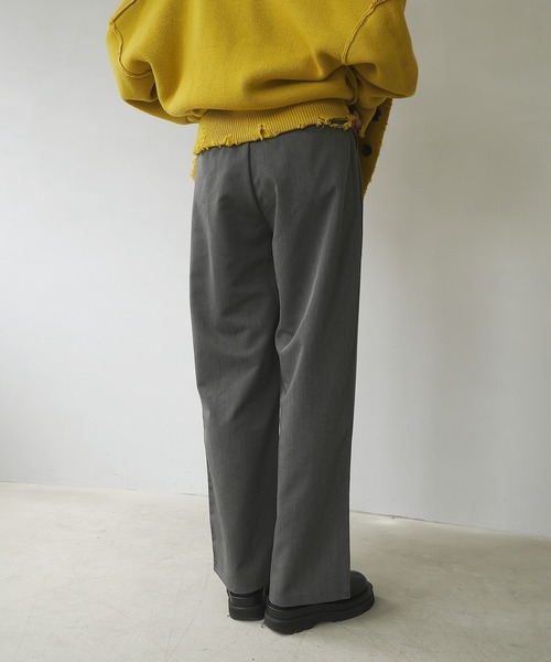c.u.l（シーユーエル）の「【c.u.l:w】ハイウエストパンツ ワイドカラースラックス culw45（スラックス・レディース・グレー/ベージュ/ブラック・M/L）」の17枚目の写真