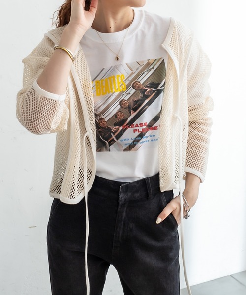 mystic（ミスティック）の「メッシュ2WAYカーディガン（カーディガン/ボレロ・レディース・ベージュ/オリーブ/アイボリー・FREE）」の10枚目の写真