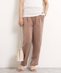 【低身長向けサイズ】サテンリラックスパンツ