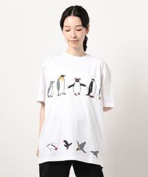 【HOUSTON】PRINT TEE(PENGUIN)