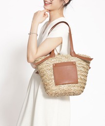 NANO universe | 結びハンドルカゴバッグ(かごバッグ)