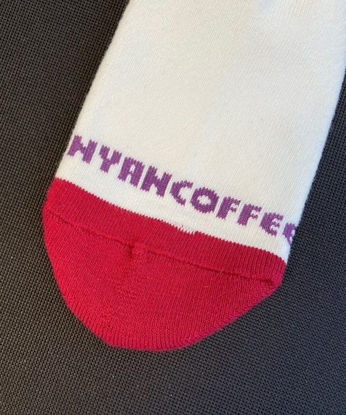 AlexanderLeeChang（アレキサンダーリーチャン）の「AlexanderLeeChang アレキサンダーリーチャン / NYANCOFFEE SOCKS ニャンコーヒーソックス 靴下 / AC052120（ソックス/靴下・メンズ・ホワイト/ブラウン/オレンジ・FREE）」の8枚目の写真