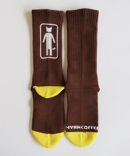 AlexanderLeeChang（アレキサンダーリーチャン）の「AlexanderLeeChang アレキサンダーリーチャン / NYANCOFFEE SOCKS ニャンコーヒーソックス 靴下 / AC052120（ソックス/靴下・メンズ・ホワイト/ブラウン/オレンジ・FREE）」の18枚目の写真