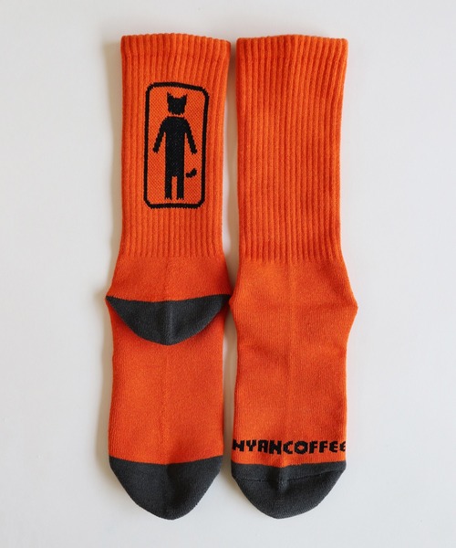 AlexanderLeeChang（アレキサンダーリーチャン）の「AlexanderLeeChang アレキサンダーリーチャン / NYANCOFFEE SOCKS ニャンコーヒーソックス 靴下 / AC052120（ソックス/靴下・メンズ・ホワイト/ブラウン/オレンジ・FREE）」の22枚目の写真