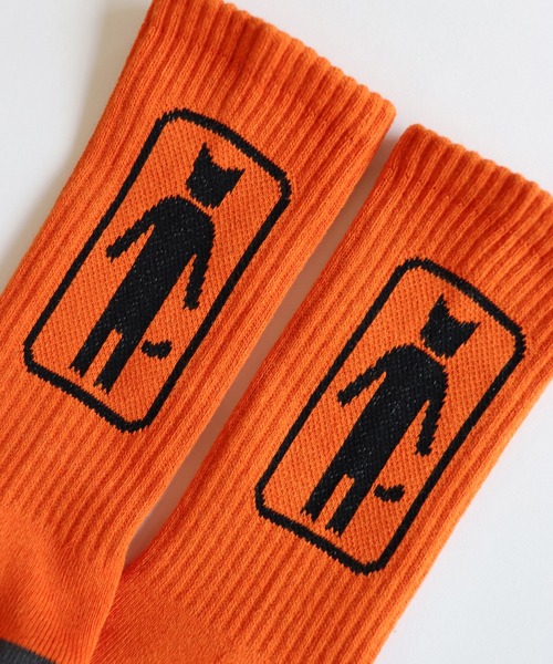 AlexanderLeeChang（アレキサンダーリーチャン）の「AlexanderLeeChang アレキサンダーリーチャン / NYANCOFFEE SOCKS ニャンコーヒーソックス 靴下 / AC052120（ソックス/靴下・メンズ・ホワイト/ブラウン/オレンジ・FREE）」の10枚目の写真