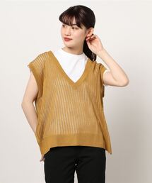 Green　Parks | すかし柄ニットベスト(ベスト)