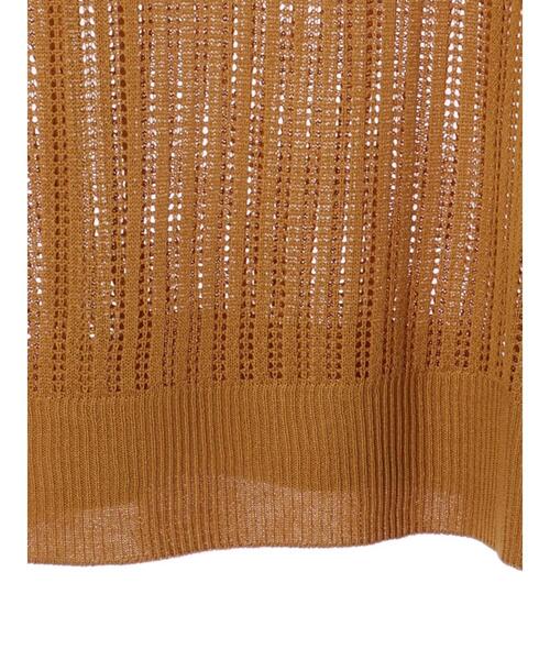 Green　Parks（グリーンパークス）の「すかし柄ニットベスト＊（ベスト・レディース・イエロー/チャコールグレー/ライトベージュ/アイボリー・FREE）」の19枚目の写真