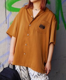 179/WG | 後ろ刺繍開襟シャツ(シャツ/ブラウス)