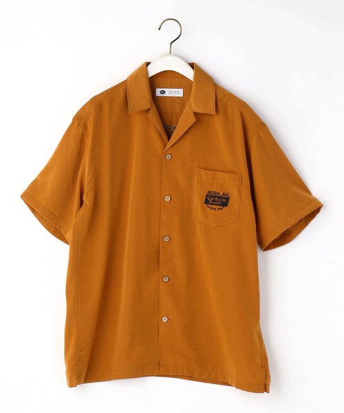 179/WG（イチナナキュウダブルジー）の「後ろ刺繍開襟シャツ（シャツ/ブラウス・レディース・ブルー/ブラック/オフホワイト/オレンジ・MEDIUM）」の20枚目の写真