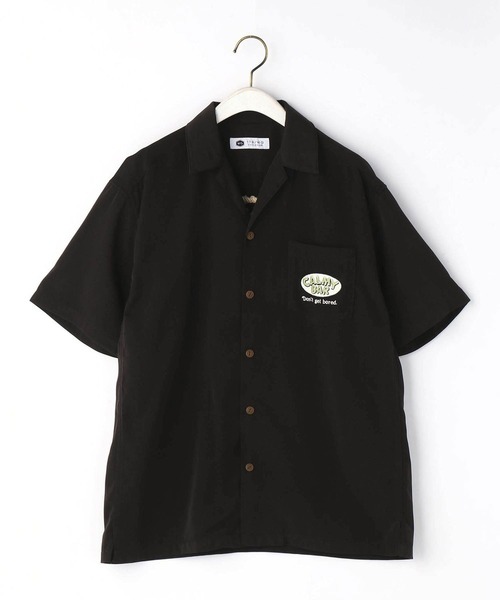 179/WG（イチナナキュウダブルジー）の「後ろ刺繍開襟シャツ（シャツ/ブラウス・レディース・ブルー/ブラック/オフホワイト/オレンジ・MEDIUM）」の12枚目の写真