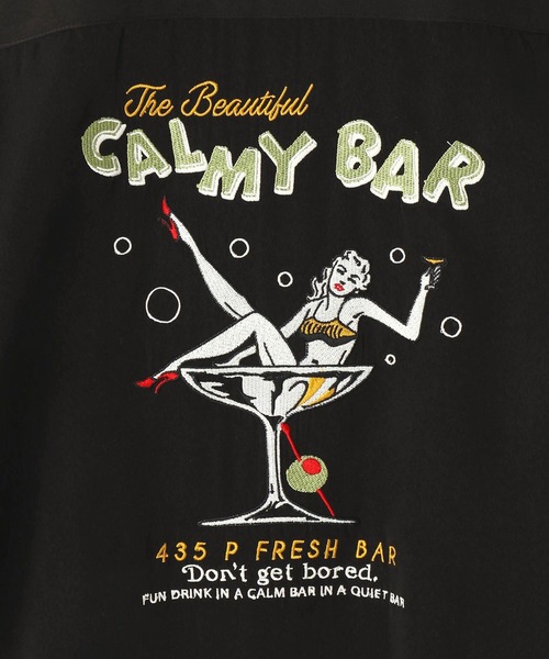 179/WG（イチナナキュウダブルジー）の「後ろ刺繍開襟シャツ（シャツ/ブラウス・レディース・ブルー/ブラック/オフホワイト/オレンジ・MEDIUM）」の13枚目の写真