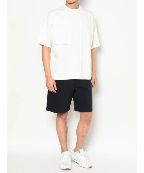 COTORICA（コトリカ）の「パネルスイッチスエットルーズT（Tシャツ/カットソー・メンズ・オフホワイト/ライトブルー/ネイビー・MEDIUM/LARGE）」の4枚目の写真