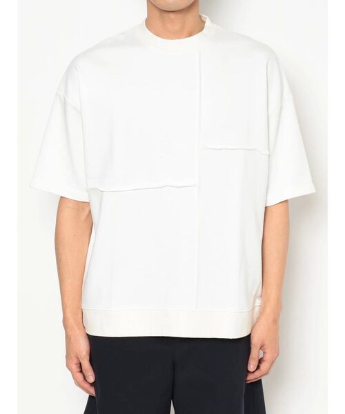 COTORICA（コトリカ）の「パネルスイッチスエットルーズT（Tシャツ/カットソー・メンズ・オフホワイト/ライトブルー/ネイビー・MEDIUM/LARGE）」の20枚目の写真