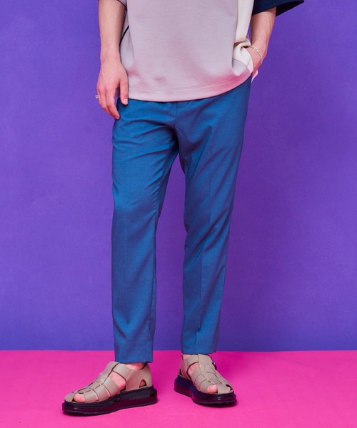 UNITED TOKYO(ユナイテッドトウキョウ)の「Summer dry アンクルスラックス(スラックス・メンズ・ネイビー/グレー/グレイッシュベージュ/ブラック/グレー系その他2/アイボリー/ダークネイビー・1/2/3)」の4枚目の写真