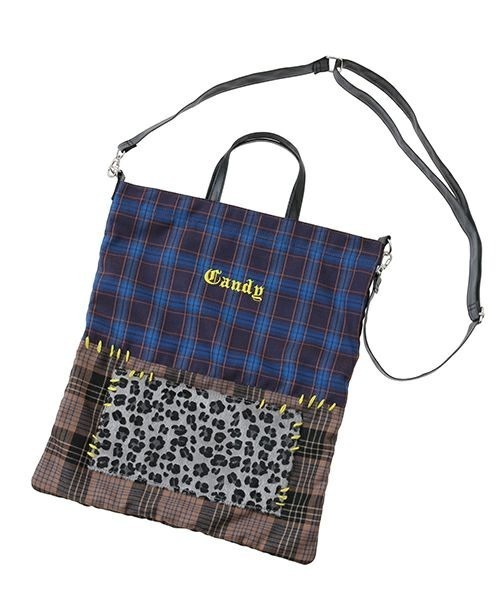 Candy Stripper（キャンディストリッパー）の「CANDY PATCHWORK SHOULDER バッグ（ショルダーバッグ・レディース・ブルー/パープル/レッド・FREE）」の7枚目の写真