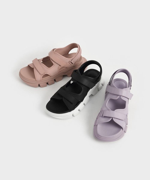 CHARLES & KEITH（チャールズ & キース）の「チャンキースポーツサンダル / Chunky Sports Sandals（スニーカー・レディース・ベージュ/ブラック/ホワイト・22.5cm/23cm/23.5cm/24.5cm/25cm/25.5cm）」の16枚目の写真