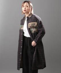 AVIREX | カスタムチェックシャツ/ CUSTOM CHECK SHIRT ONEPIECE(シャツワンピース)