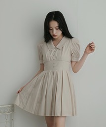 ANDGEEBEE | タックスカートシャツワンピ(シャツワンピース)