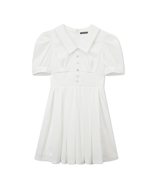 ANDGEEBEE（アンジービー）の「タックスカートシャツワンピ（シャツワンピース・レディース・ライトベージュ/ホワイト・MEDIUM）」の12枚目の写真