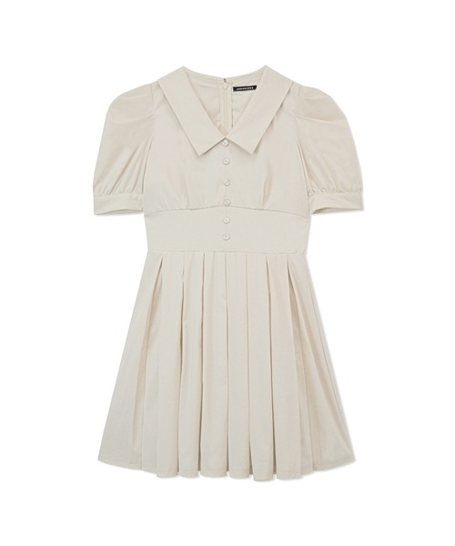 ANDGEEBEE（アンジービー）の「タックスカートシャツワンピ（シャツワンピース・レディース・ライトベージュ/ホワイト・MEDIUM）」の17枚目の写真