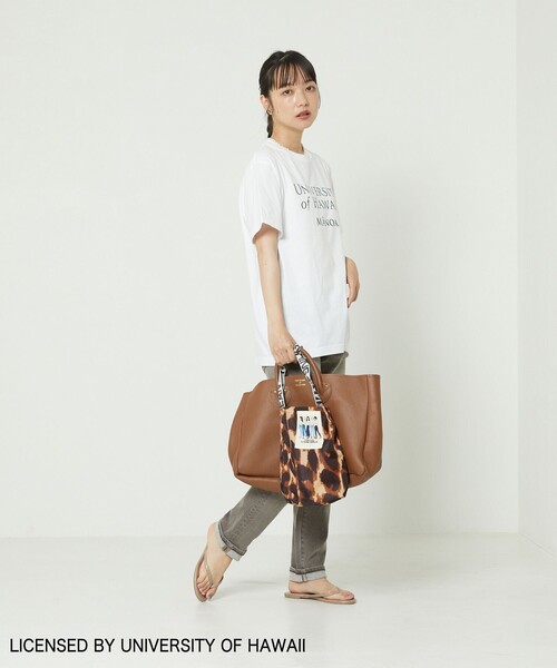 FREAK'S STORE（フリークスストア）の「▽HAWAII SHORT SLEEVE TEE/ハワイショートスリーブTシャツ（Tシャツ/カットソー・レディース・グリーン/オリーブ/オフホワイト/ホワイト/ブルーグリーン/ナチュラル・ﾌﾘ-）」の16枚目の写真