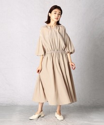 Comme　Ca　Mature | ボリュームスリーブ ワンピース(ワンピース)