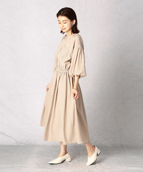 Comme Ca Mature(コムサマチュア)の「ボリュームスリーブ ワンピース(ワンピース・レディース・ベージュ/ブラウン/チャコール・FREE)」の8枚目の写真