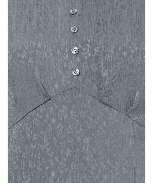 LAGUNAMOON（ラグナムーン）の「ジャガードサテンワンピース（ドレス・レディース・ブラック/ベージュ/ブルー・SMALL/MEDIUM）」の10枚目の写真