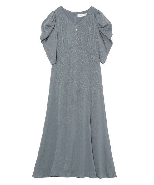 LAGUNAMOON（ラグナムーン）の「ジャガードサテンワンピース（ドレス・レディース・ブラック/ベージュ/ブルー・SMALL/MEDIUM）」の13枚目の写真