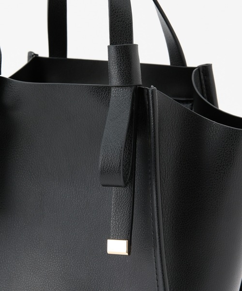 ROPE' PICNIC（ロペピクニック）の「【軽量】フラットリボンハンドルミドルトート＆ショルダーバッグ（トートバッグ・レディース・ブラック/キャメル/ピンク系その他2・FREE）」の13枚目の写真