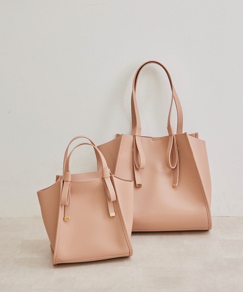 ROPE' PICNIC（ロペピクニック）の「【軽量】フラットリボンハンドルミドルトート＆ショルダーバッグ（トートバッグ・レディース・ブラック/キャメル/ピンク系その他2・FREE）」の18枚目の写真