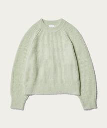 BEAUTY&YOUTH UNITED ARROWS | BY モヘヤブレンド クルーネックラグランスリーブニット ∴(ニット/セーター)