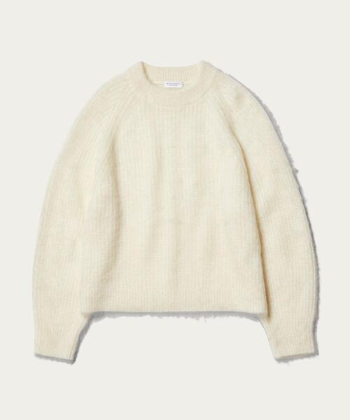 BEAUTY&YOUTH UNITED ARROWS（ビューティーアンドユースユナイテッドアローズ）の「BY モヘヤブレンド クルーネックラグランスリーブニット ∴（ニット/セーター・レディース・ライトブルー/イエロー/ライム/オフホワイト・FREE）」の14枚目の写真