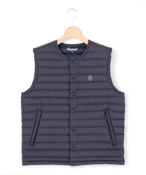 ORCIVAL(オーシバル)の「【ORCIVAL】インナーダウン クルーネックベスト WOMEN(ダウンベスト・レディース・アイボリー/チャコール/ネイビー・1/2)」の3枚目の写真