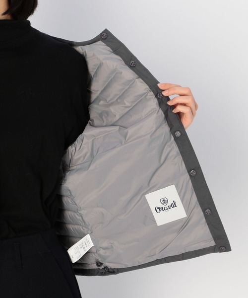 ORCIVAL(オーシバル)の「【ORCIVAL】インナーダウン クルーネックベスト WOMEN(ダウンベスト・レディース・アイボリー/チャコール/ネイビー・1/2)」の15枚目の写真